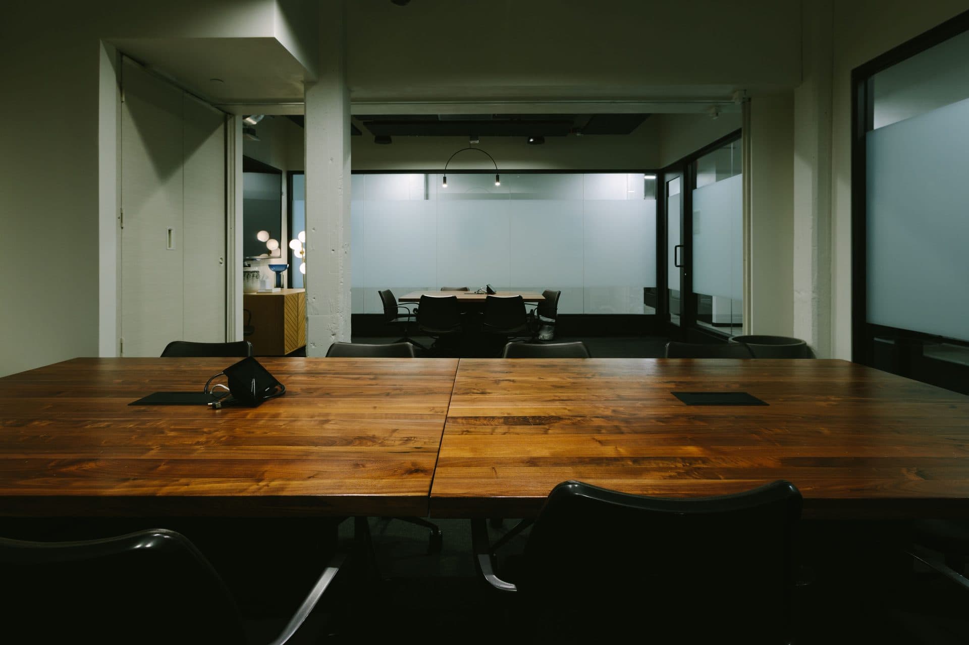 Conference room at 560 Flex with boardroom seating, Nashville