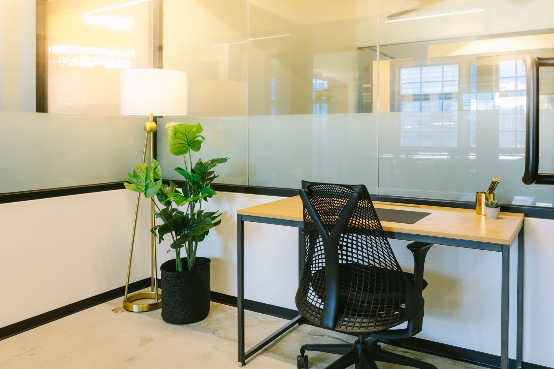 Private office at 560 Flex with window view, Nashville